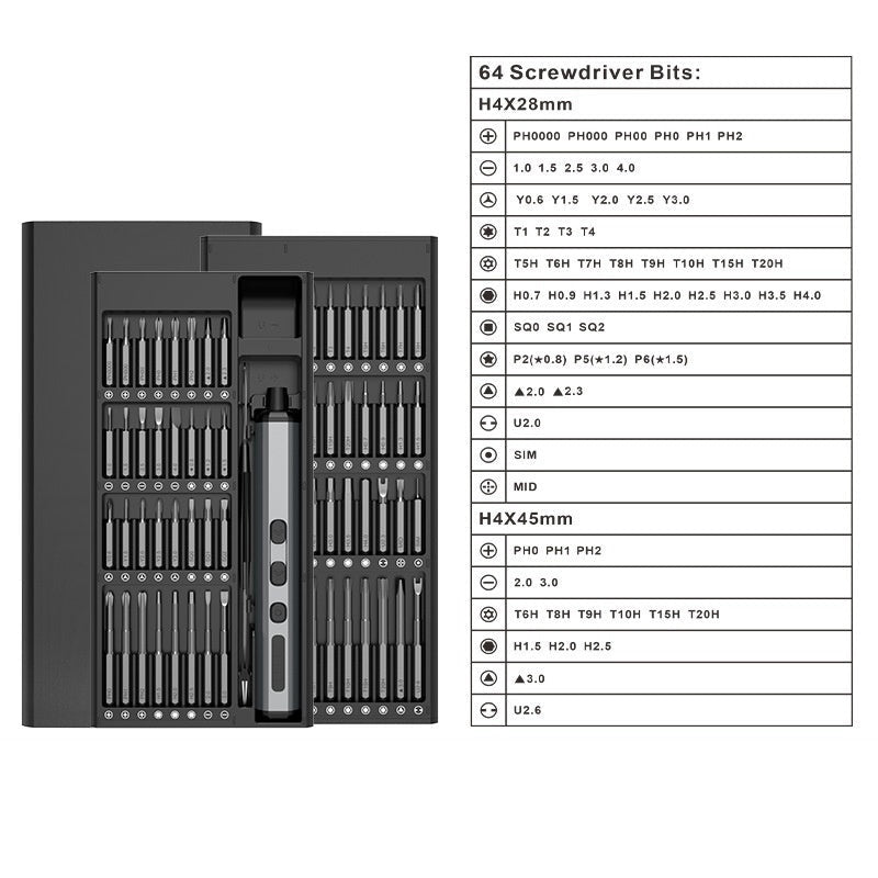 ToolsBery™ 68 In 1 Mini Precision Electric Screwdriver Set